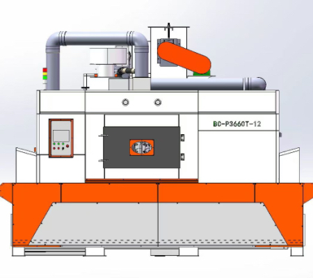 輸送式自動噴砂機BC-3660T-12